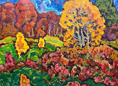 Oil painting Autumn colors by Kolosovsky Georgy Sergeevich