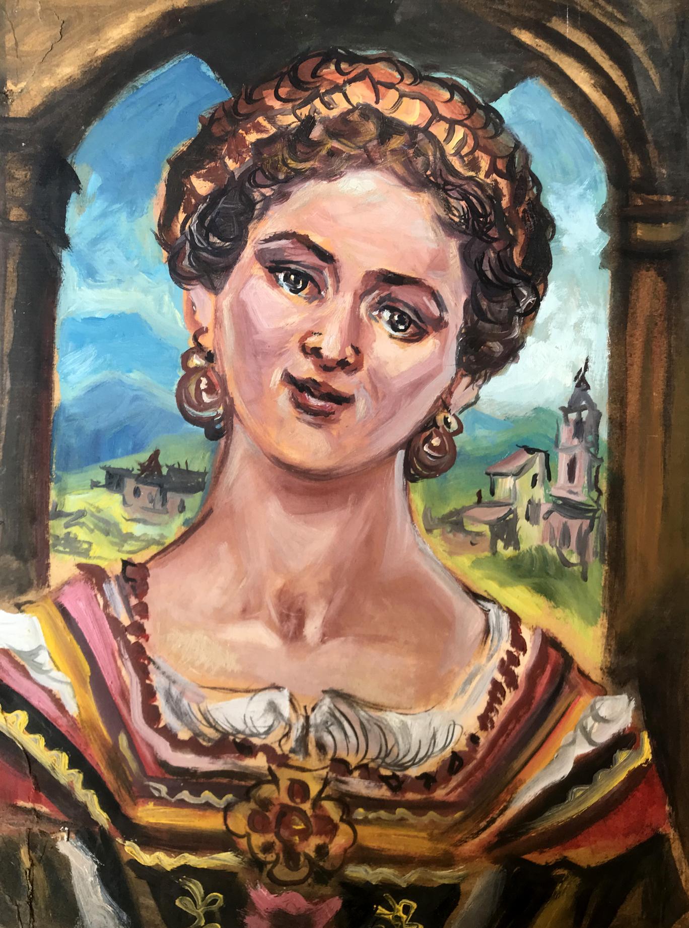 Vibrant oil painting portrait of Frida Kahlo by Alexander Litvinov