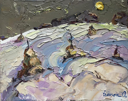 Oil painting It snowed Ivanyuk Alex