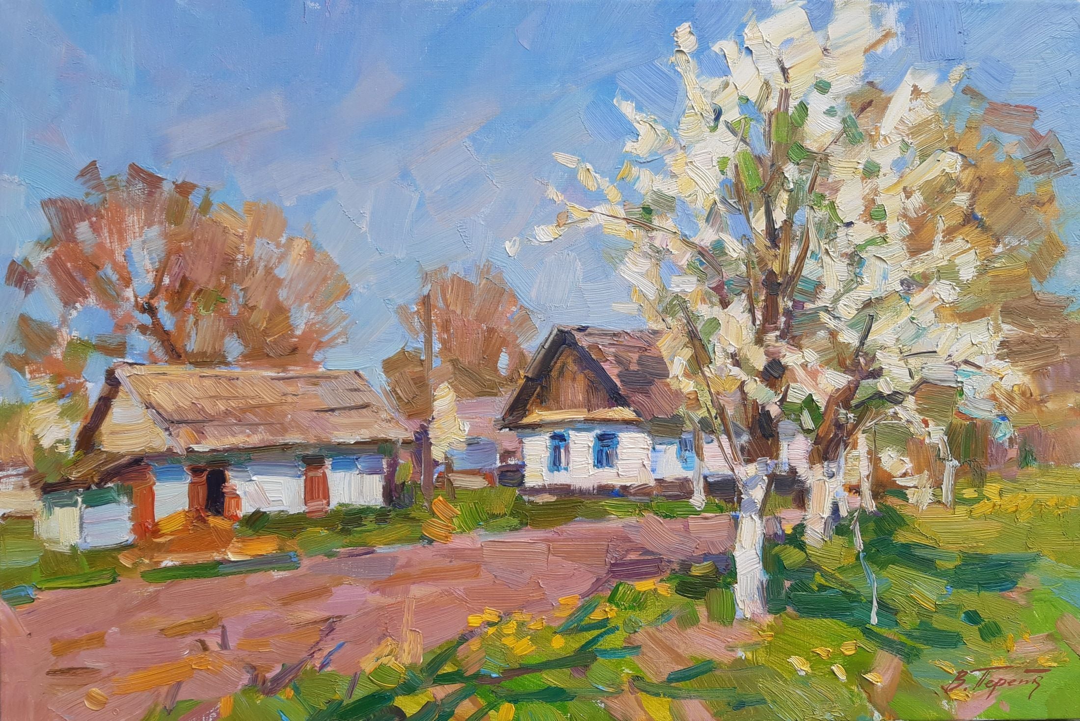 Oli painting April Pereta Vyacheslav
