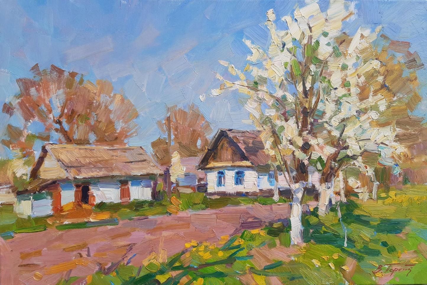 Oli painting April Pereta Vyacheslav