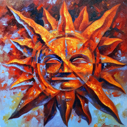 Oil painting The sun shines bright Sergey Voichenko