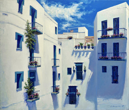 Oil painting Sunny day in Peniscula Oleg Kateryniuk