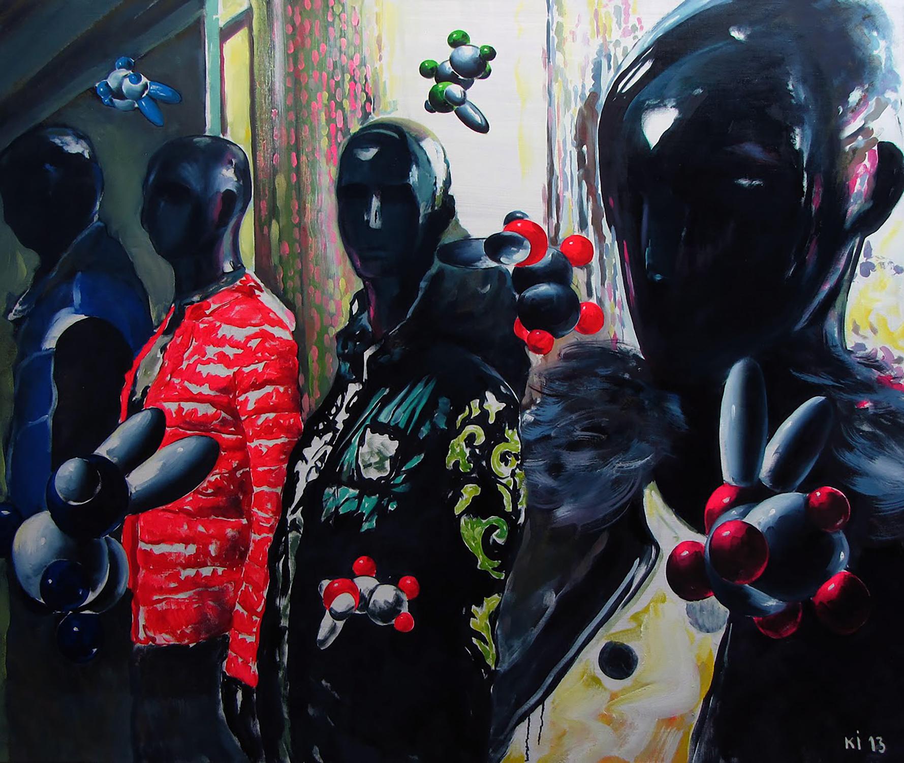 Oil painting Mannequins Igor Konovalov