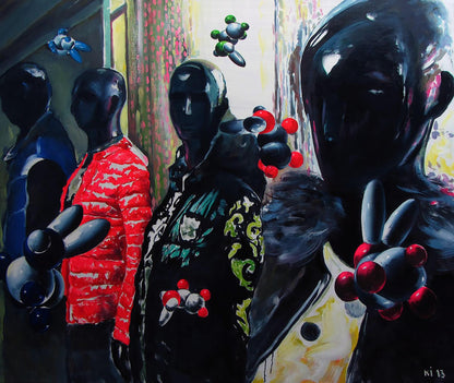 Oil painting Mannequins Igor Konovalov