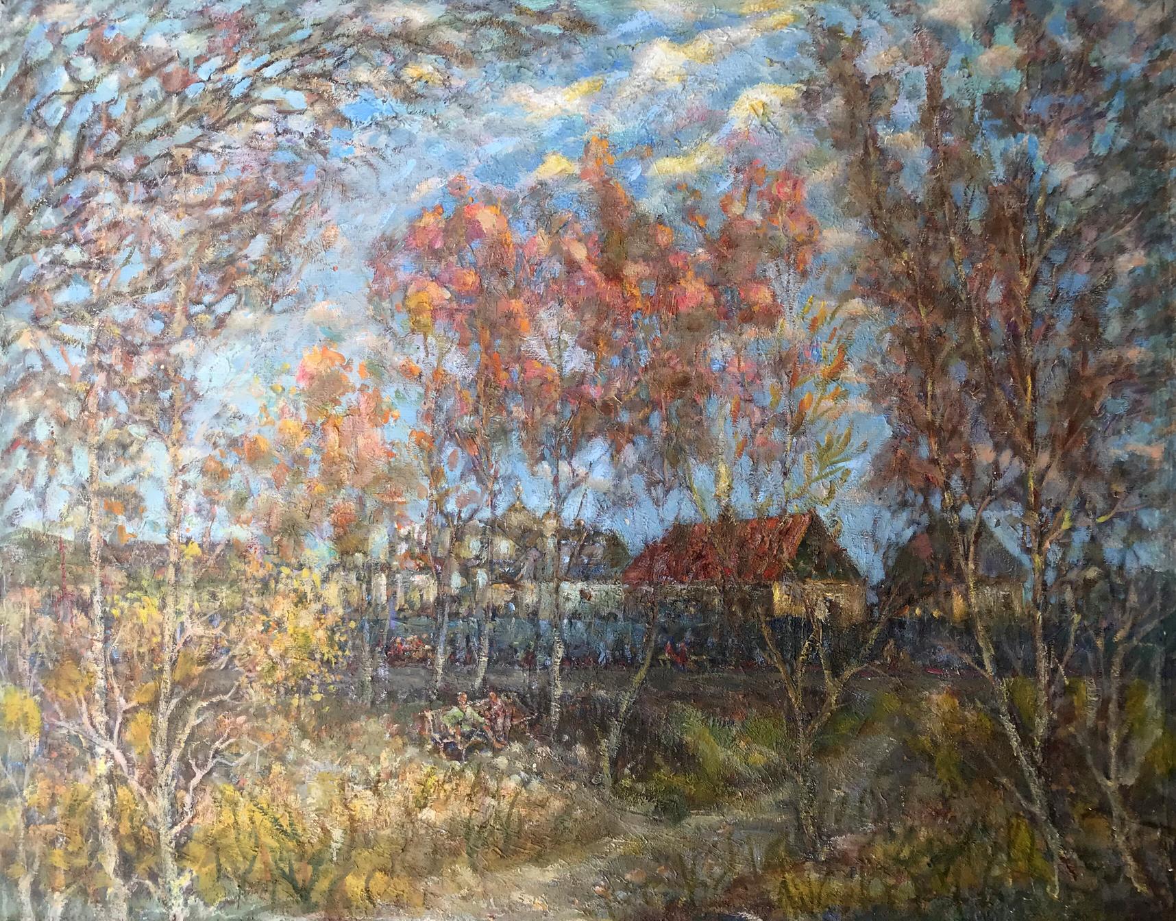 Oil painting Warm evening Shapoval Ivan Leontyevich