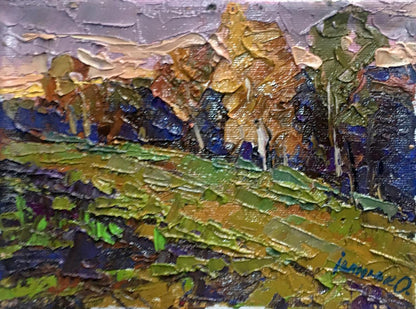 Oil painting Autumn is cold Ivanyuk Alex