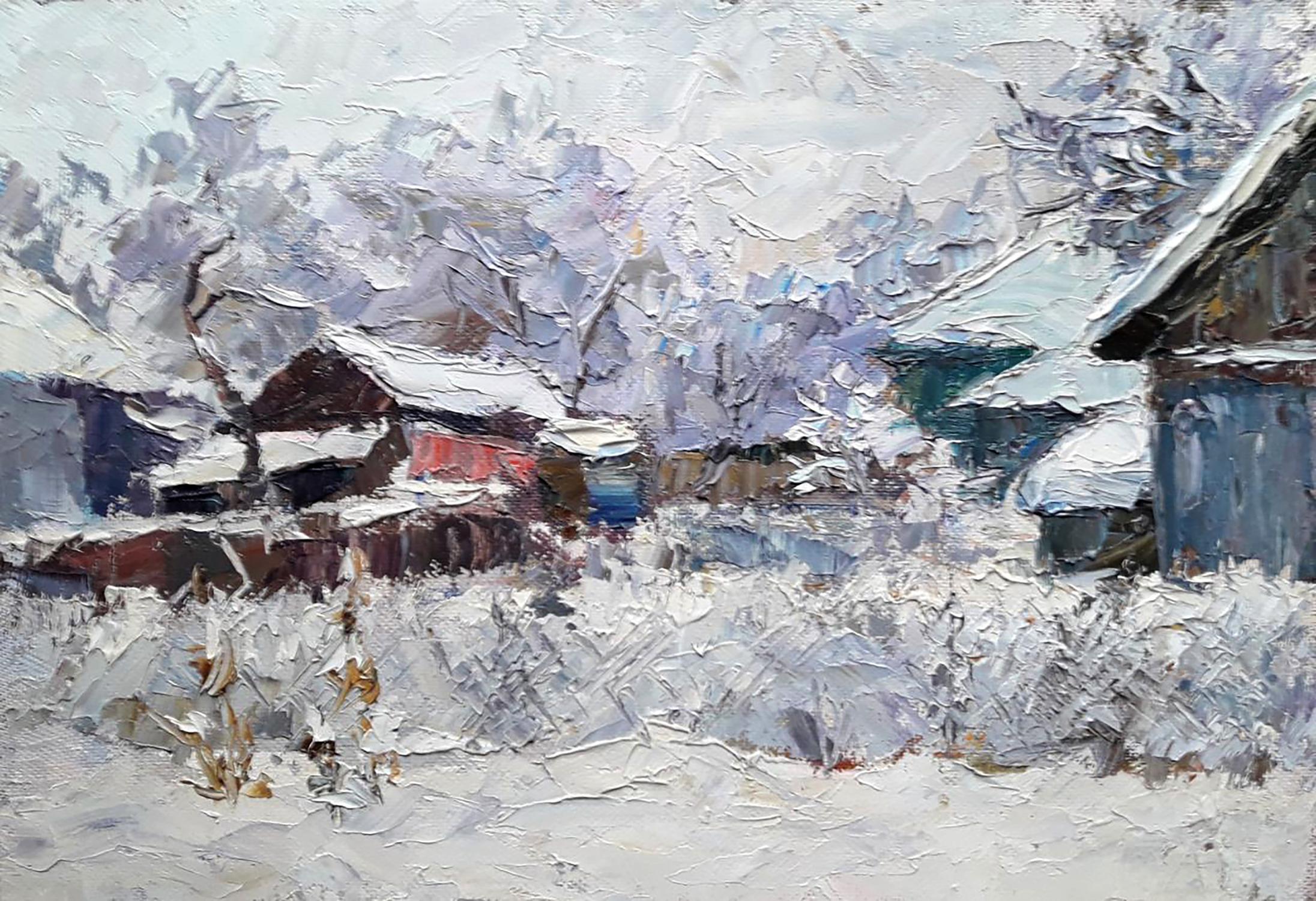Oil painting A cold winter Serdyuk Boris Petrovich
