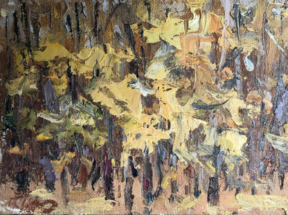 Oil painting Autumn forest Alexander Nikolaevich Cherednichenko