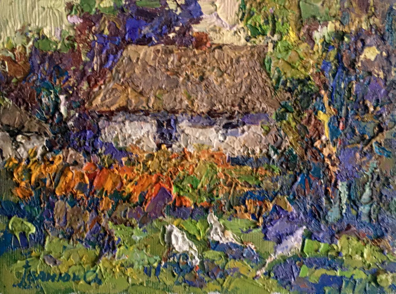 Oil painting In the village Ivanyuk Alex