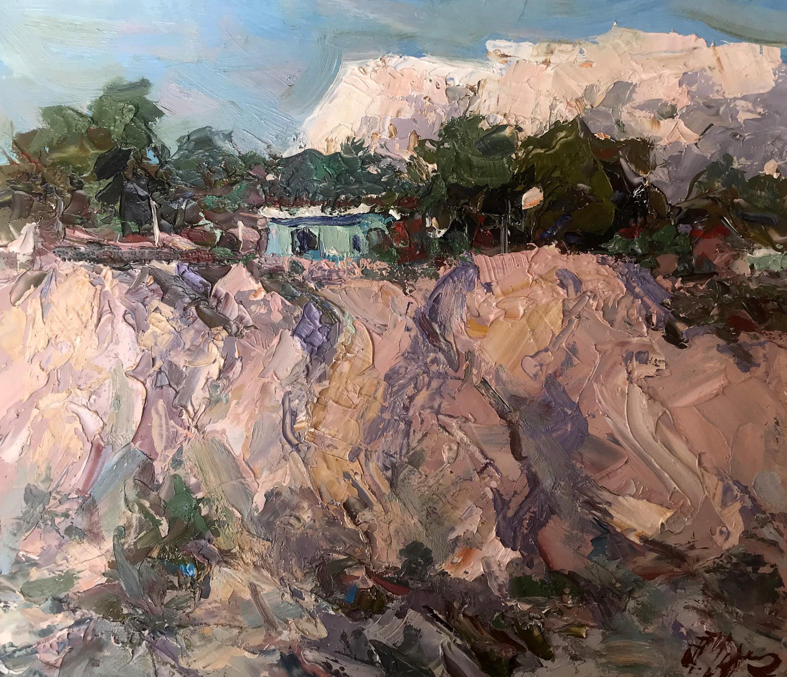 Oil painting A house in the mountains Alexander Nikolaevich Cherednichenko