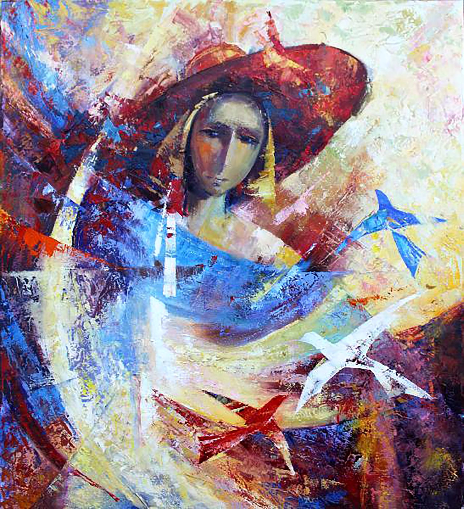 Ivan Kirilenko painted "Miss" in oil