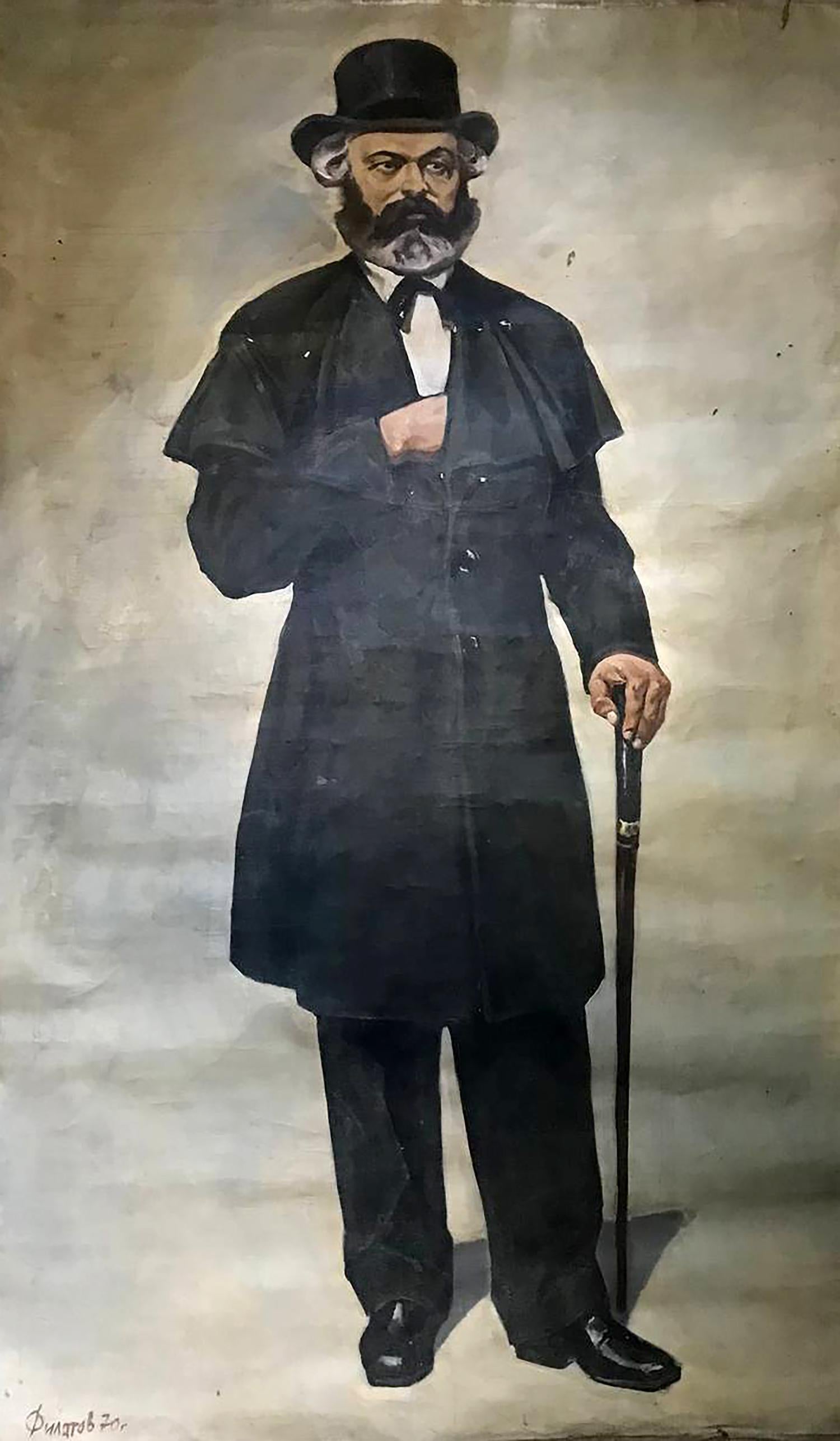 Oil painting of Karl Marx by Filatov Konstantin Vladimirovich
