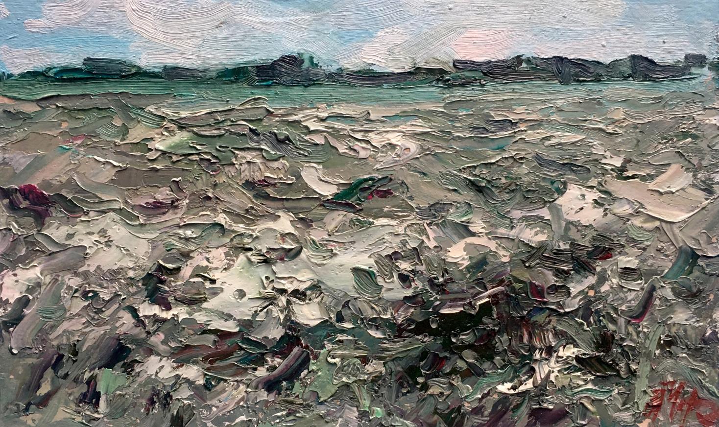 Oil painting Field Alexander Nikolaevich Cherednichenko
