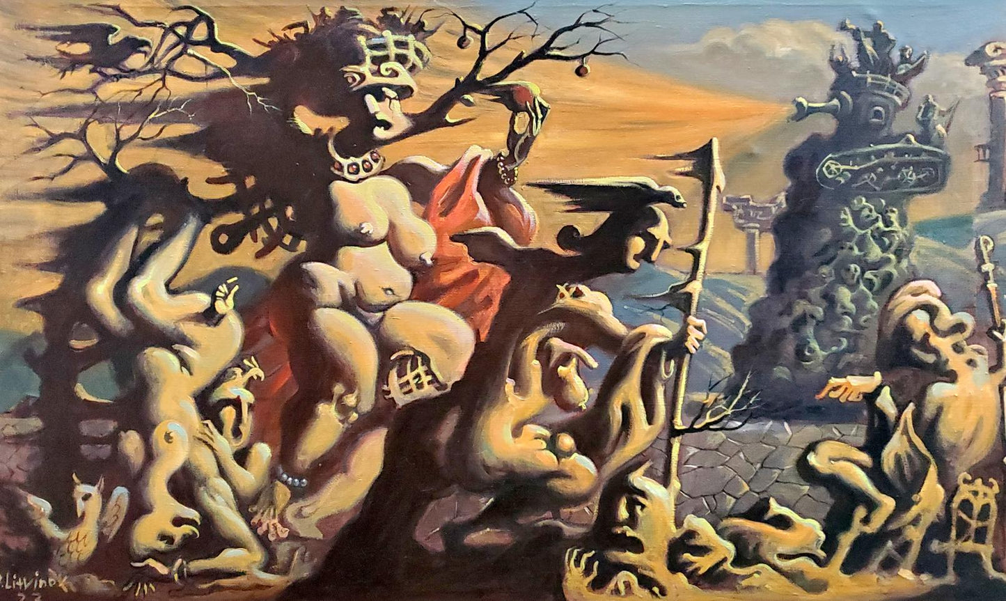 Oil painting The Last Judgment of Paris by Litvinov Daniil Olegovich