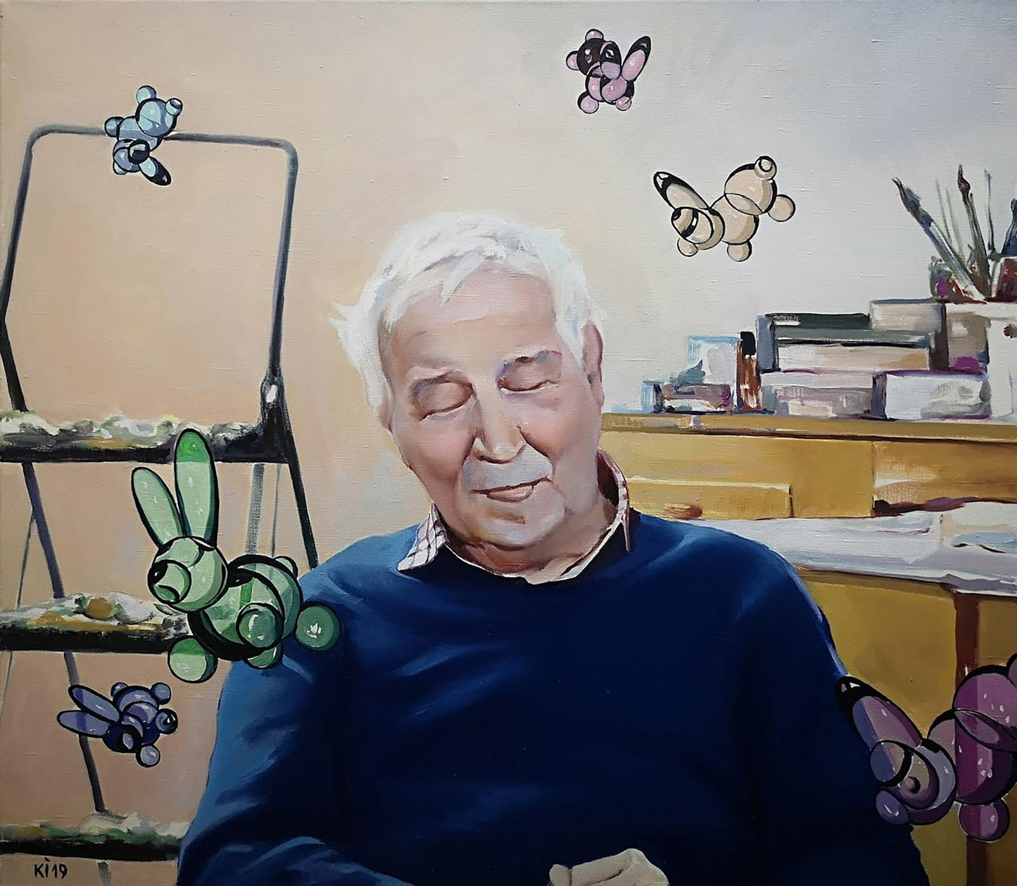 Oil painting Not everyone will be taken into the future Igor Konovalov