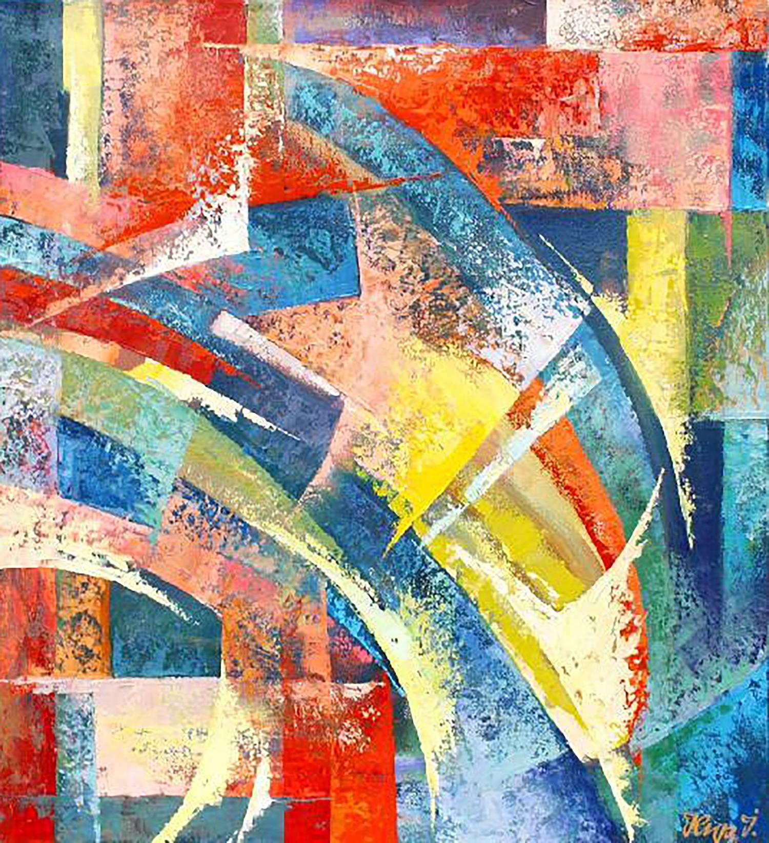 Vibrant Flight oil painting by Kirilenko Ivan with bold colorful strokes