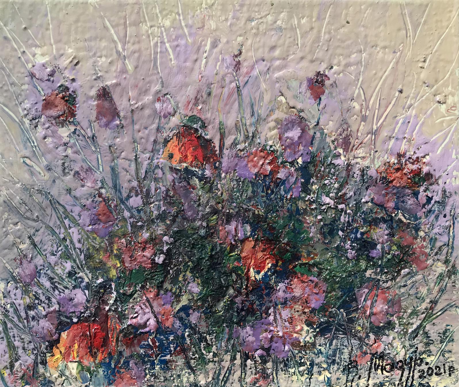 Oil painting Wildflowers Mazur Vladimir