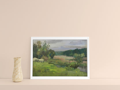 Tempera painting Spring 