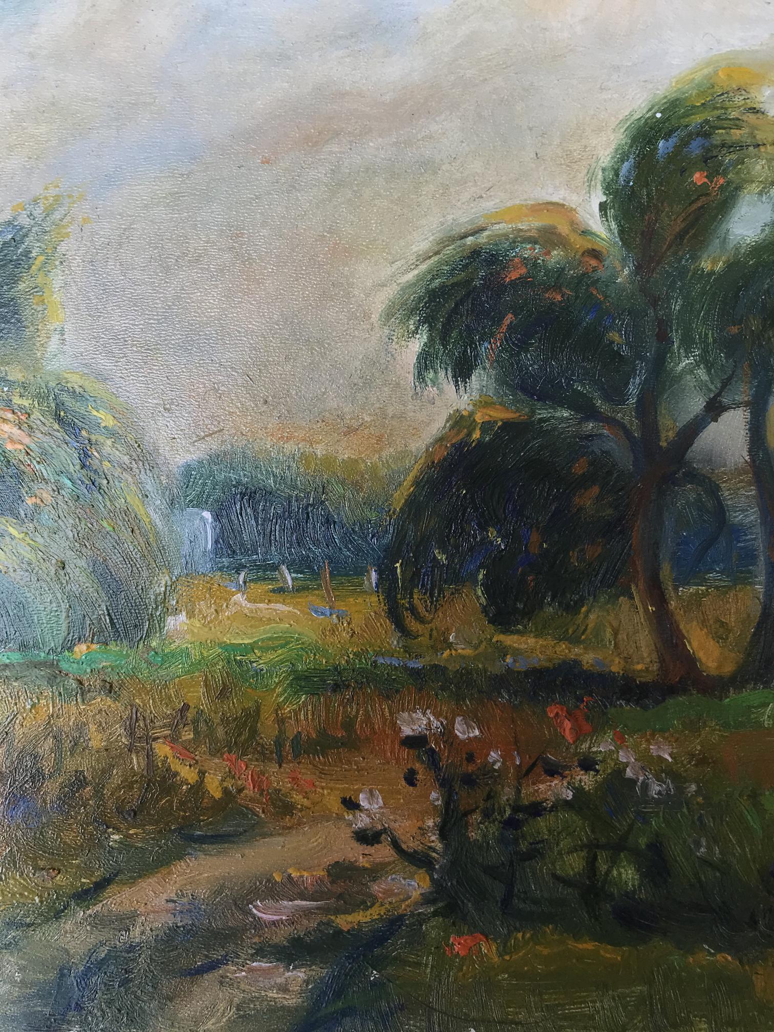Oil painting Summer Wind by Litvinov Oleg Arkad’yevich, pastoral landscape