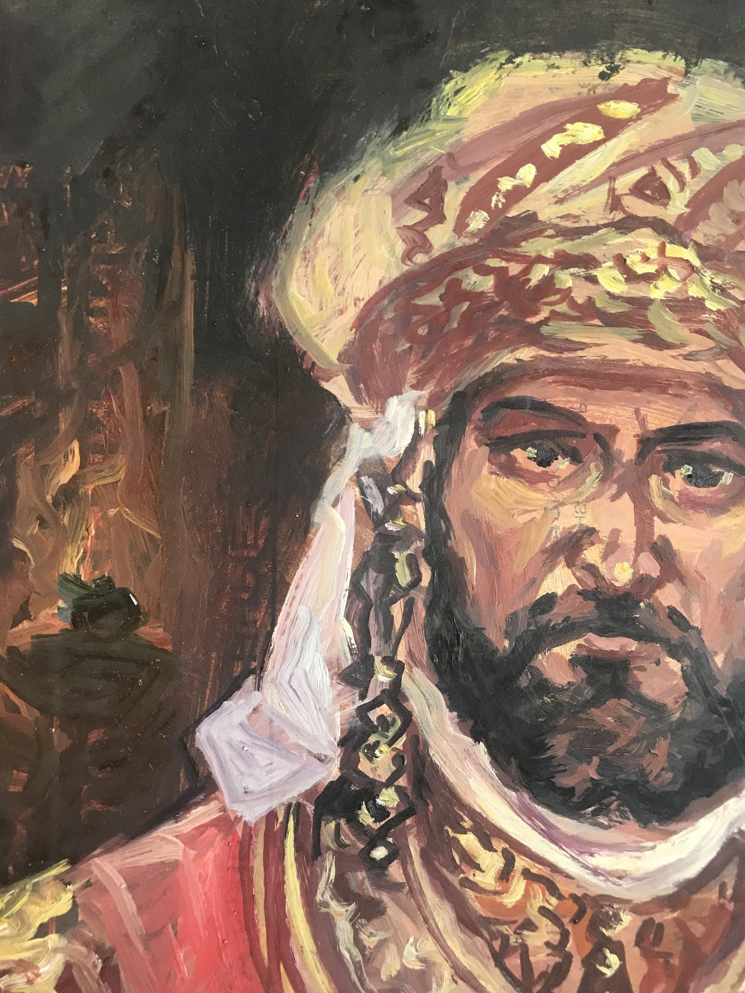 Oil painting of King portrait by Alexander Arkadievich Litvinov