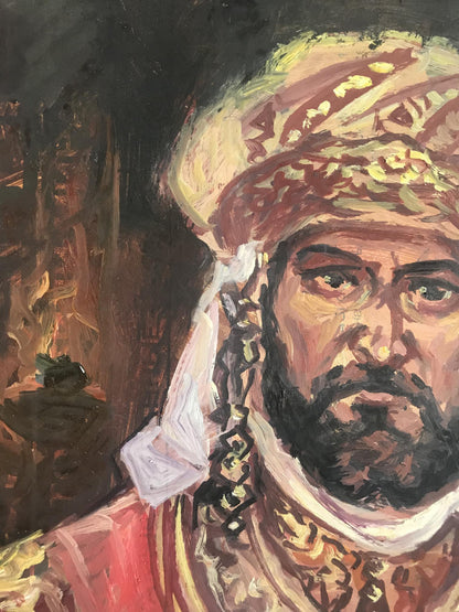 Oil painting of King portrait by Alexander Arkadievich Litvinov