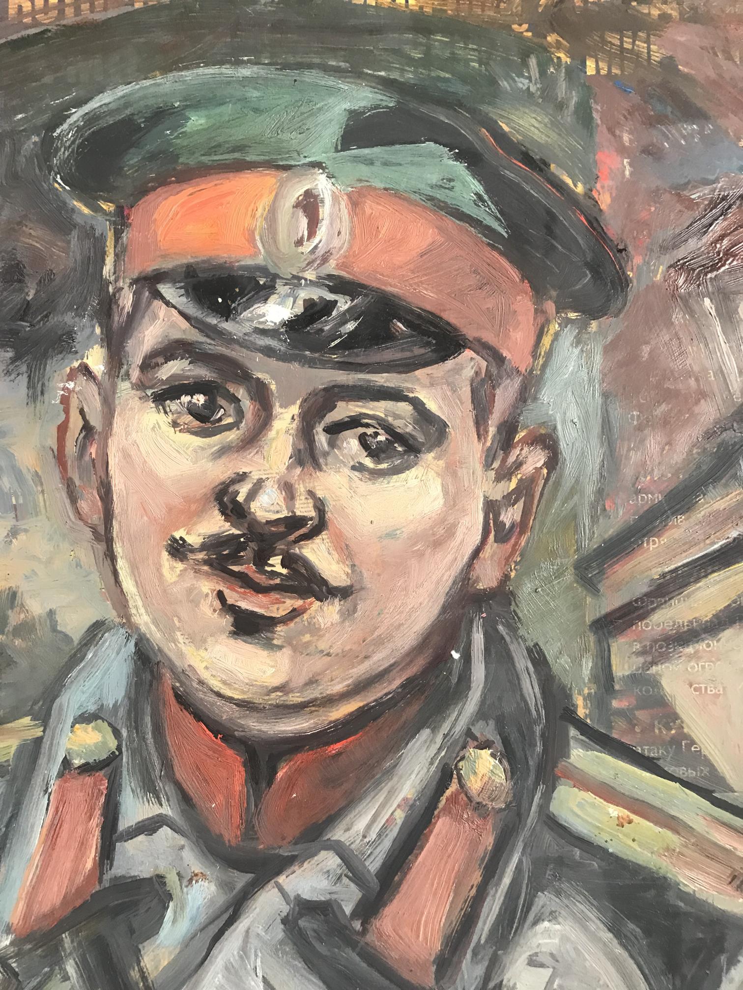 Oil painting of soldier’s emotions by Alexander Litvinov