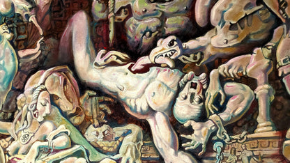 Surreal oil painting by Prometheus Litvinov Daniil Olegovich
