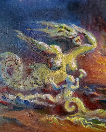 Oil painting The Temptation of St. Anthony by Litvinov Daniil Olegovich