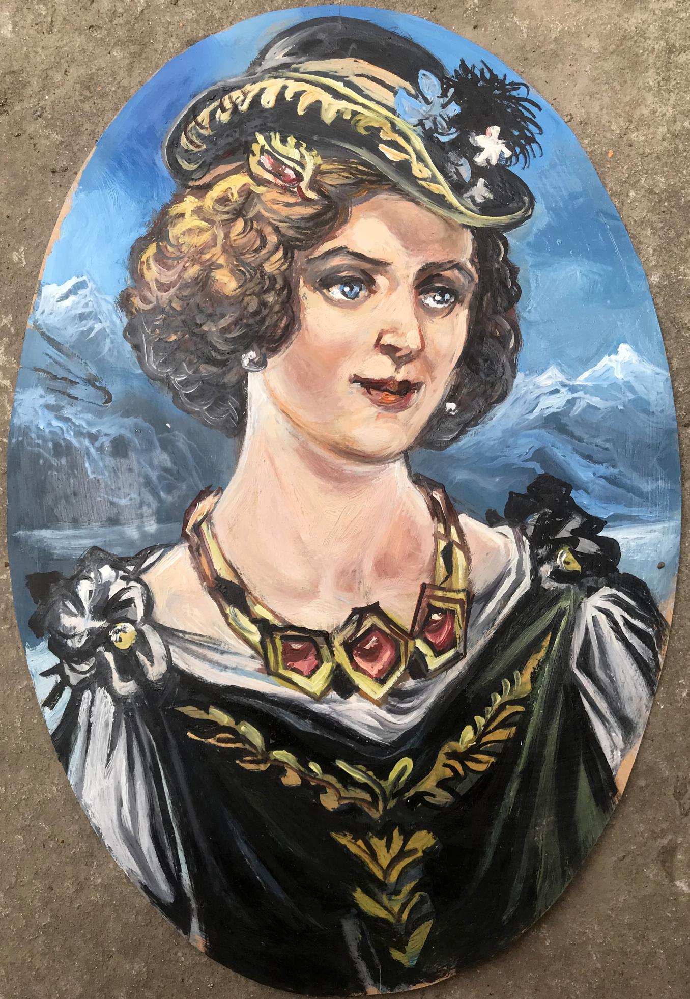 Oil painting of Duchess portrait by Alexander Arkadievich Litvinov