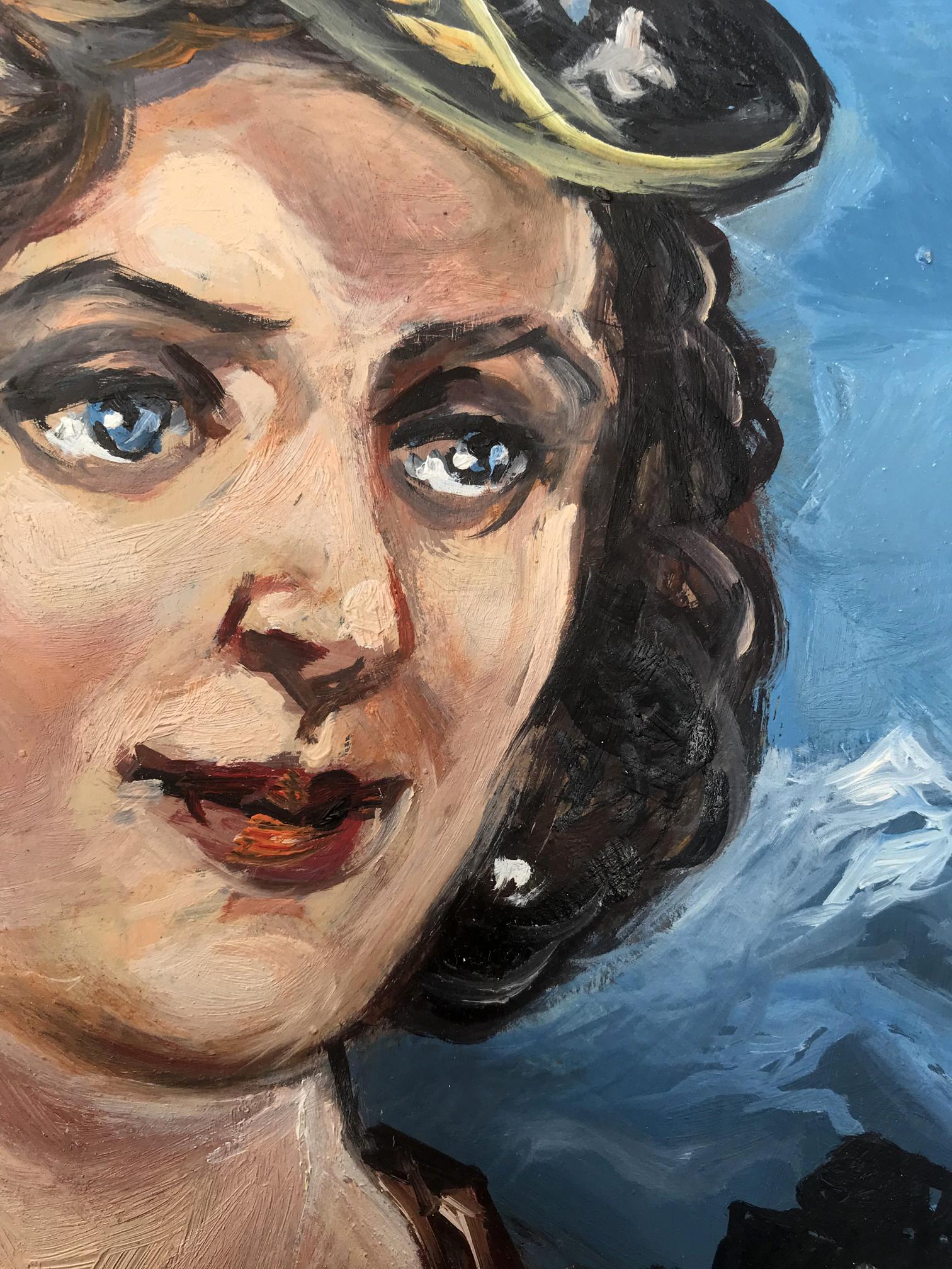 Oil painting of Duchess portrait by Alexander Arkadievich Litvinov