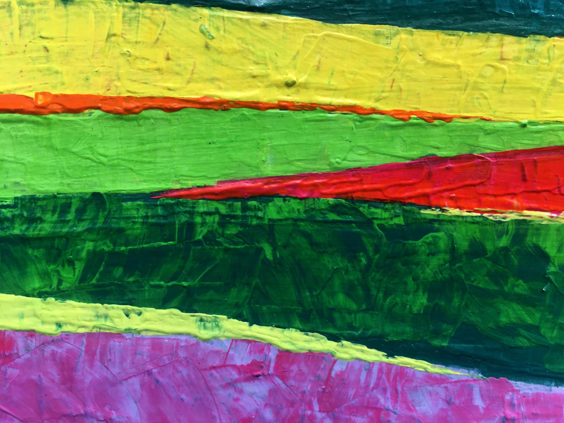 Vibrant oil painting Sunny day among the mountains by V. Zadorozhnya
