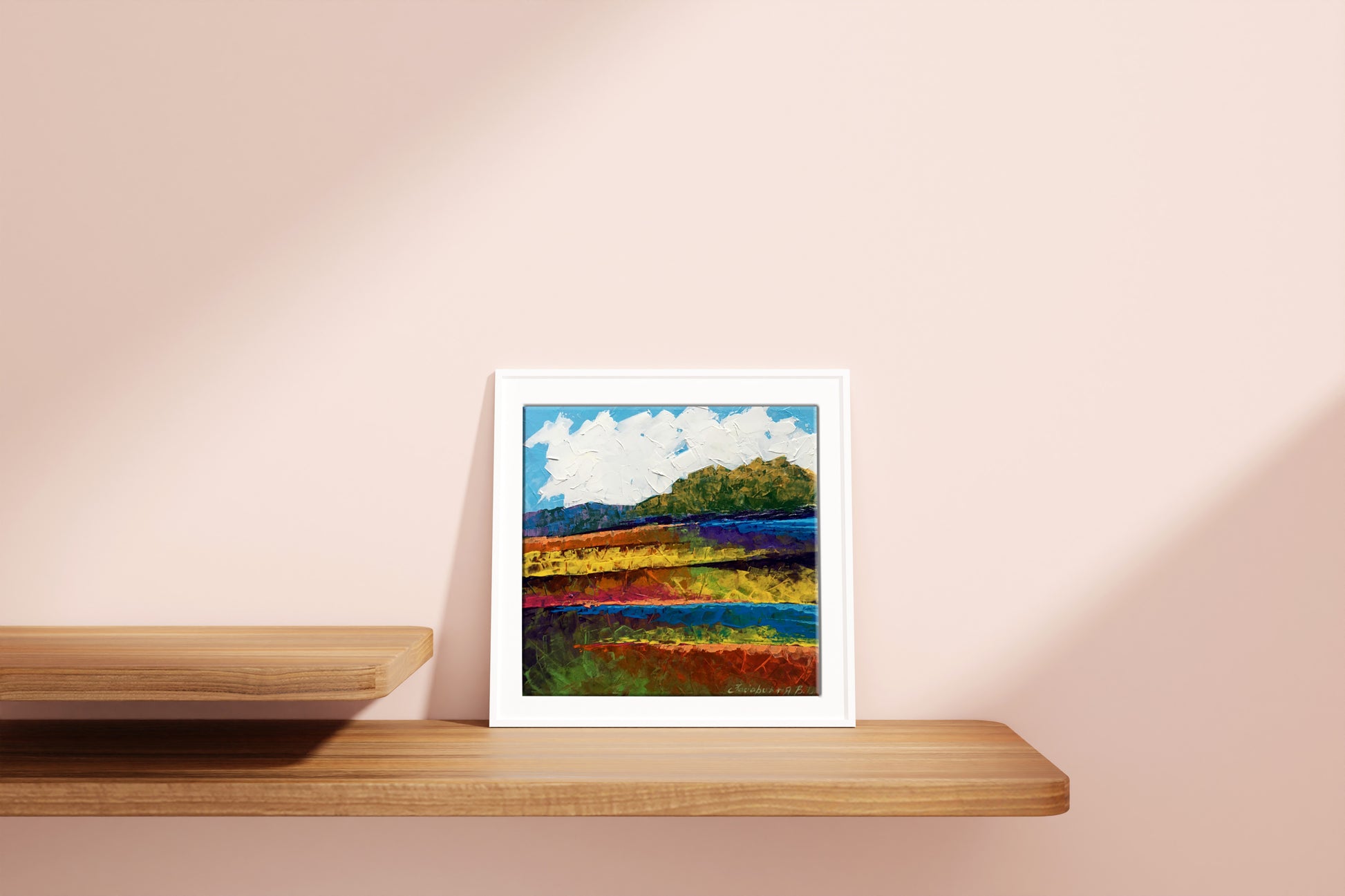 Oil painting Autumn has come by Zadorozhnya V. V. abstract landscape