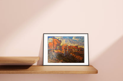 Oil painting Warm Autumn 