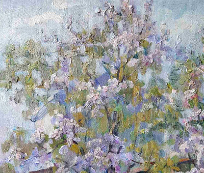Oil painting Nature Landscape garden Ivan Kovalenko