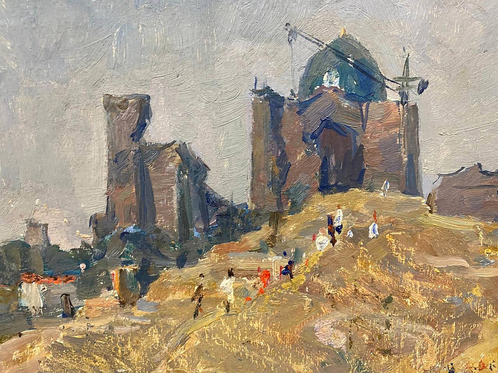 Oil painting of ancient city by Petrashevsky Stanislav Vasilievich