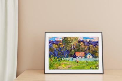 Village landscape Art 
