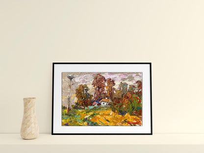 Village landscape Art 