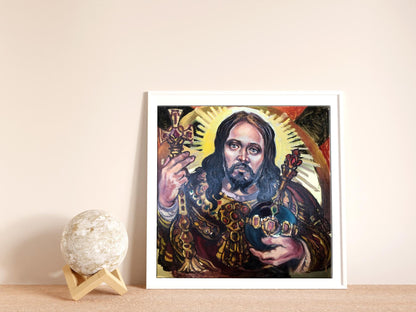 Oil painting portrait of Jesus Christ by Alexander Litvinov