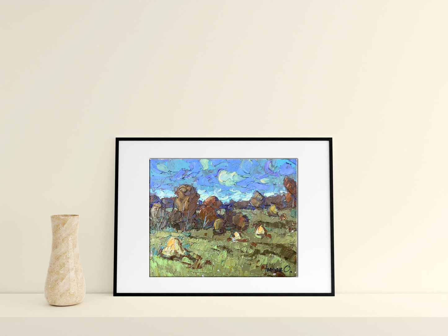 Village landscape Art 