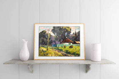 Village landscape Art 