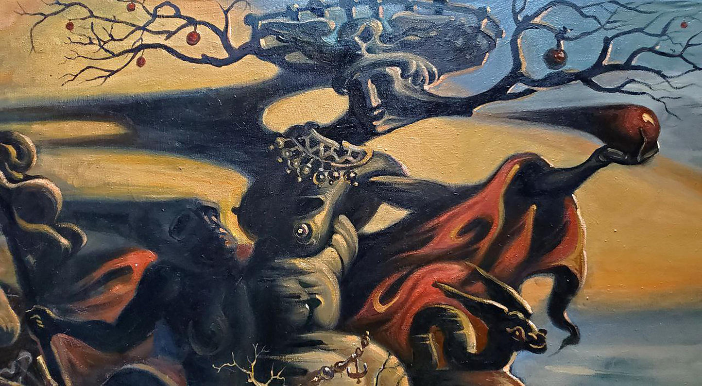 Surreal Last Judgment of Paris oil painting by Litvinov Daniil Olegovich