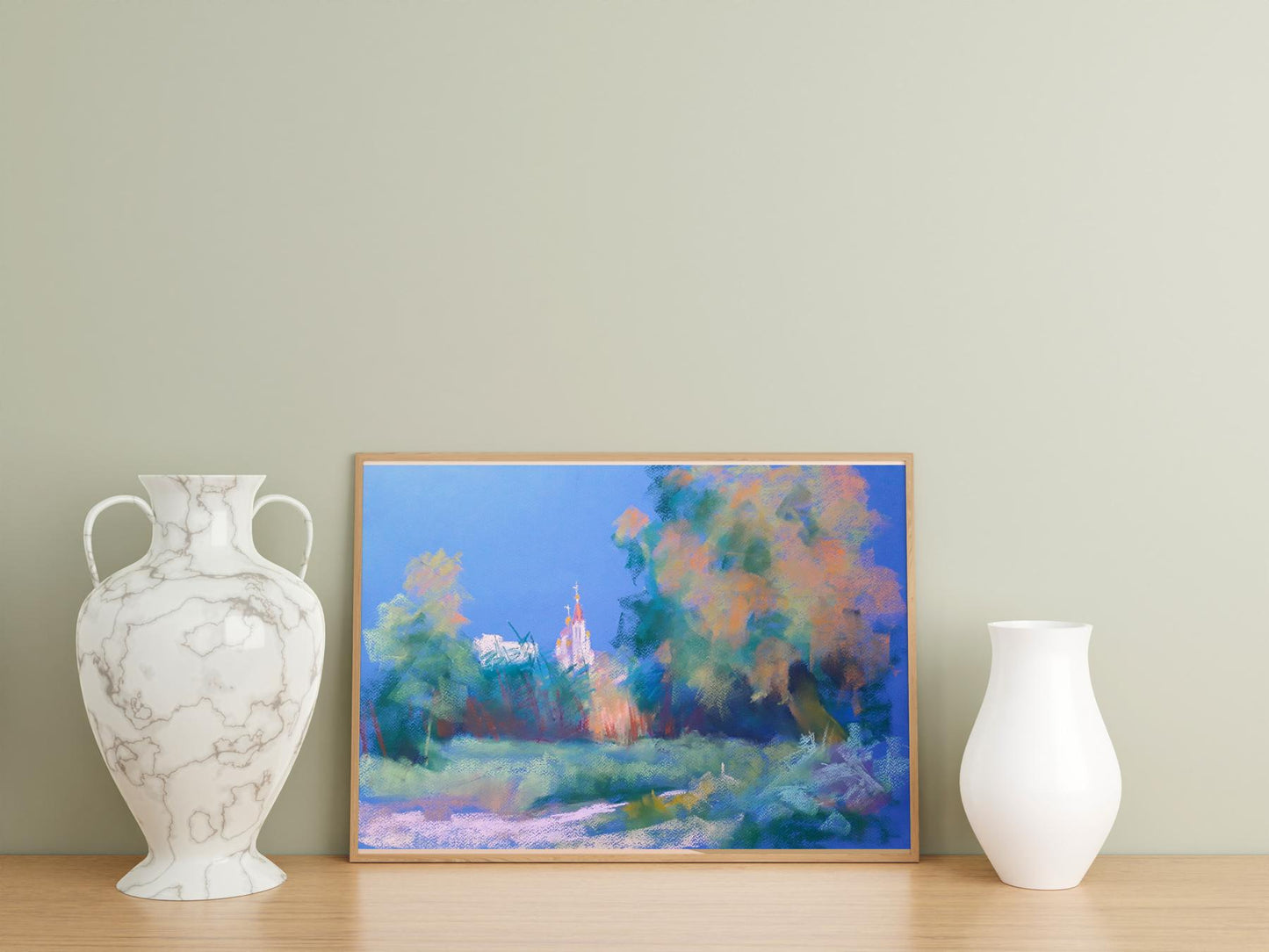 Pastel painting