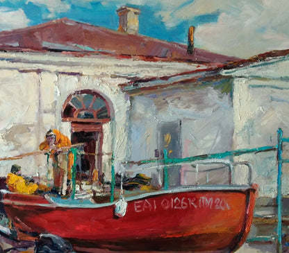 Oil painting Fishermen