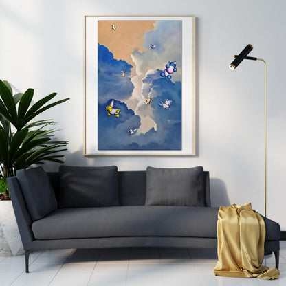 Igor Konovalov's oil painting "Cloud Archive"