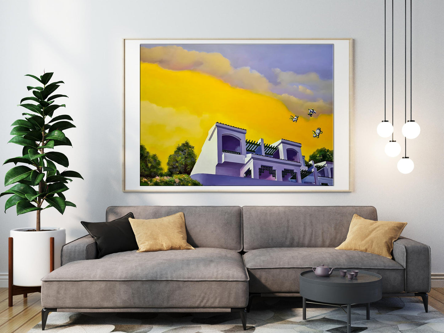 Oil painting Cityscape