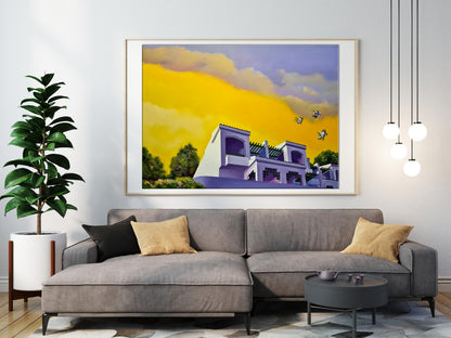 Oil painting Cityscape