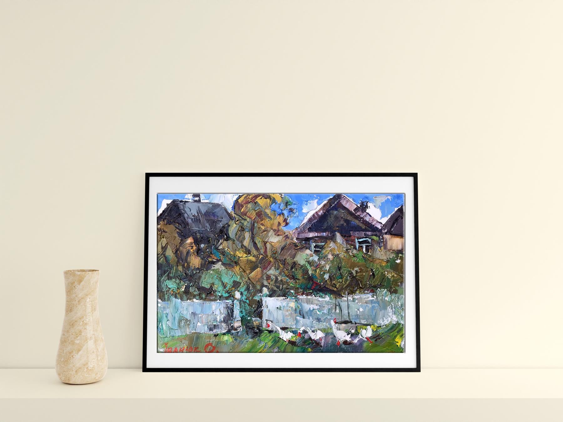 Village landscape Art 