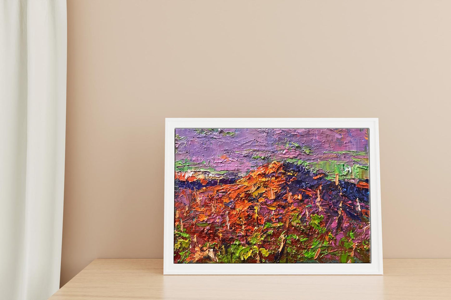 Oil painting mountain 