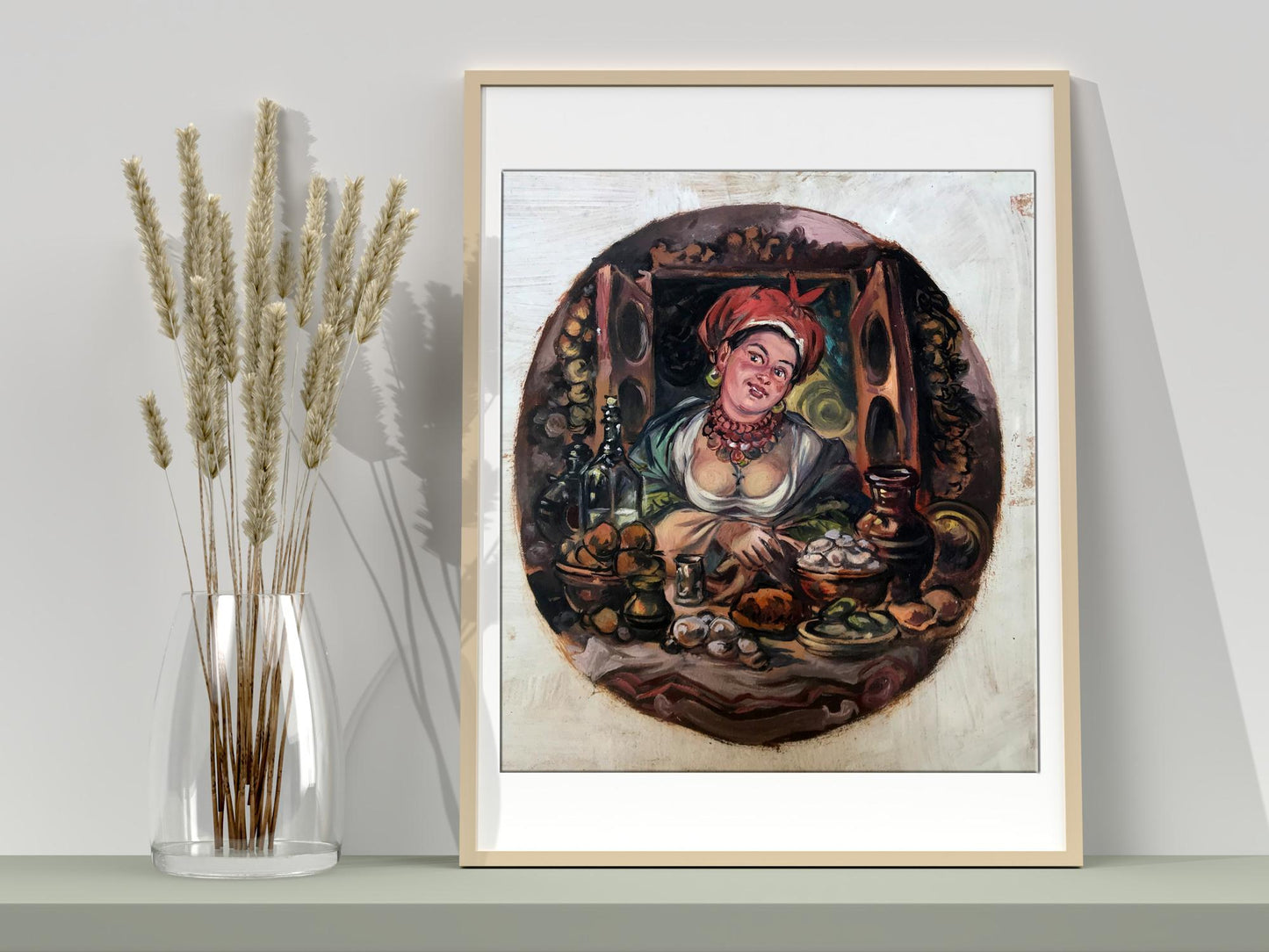 Oil painting Away by Alexander Arkadievich Litvinov framed artwork